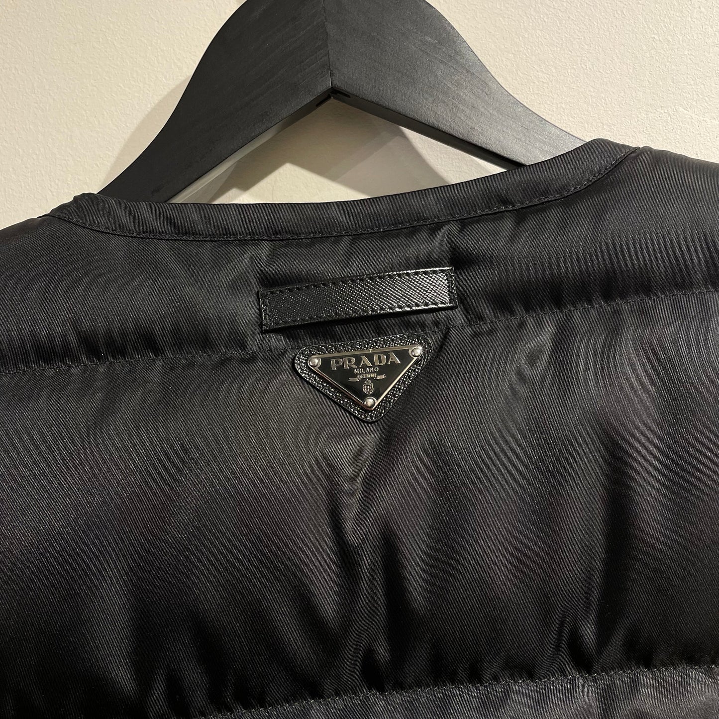 Prada Sport Black 00's Sample Nylon Puffer Vest