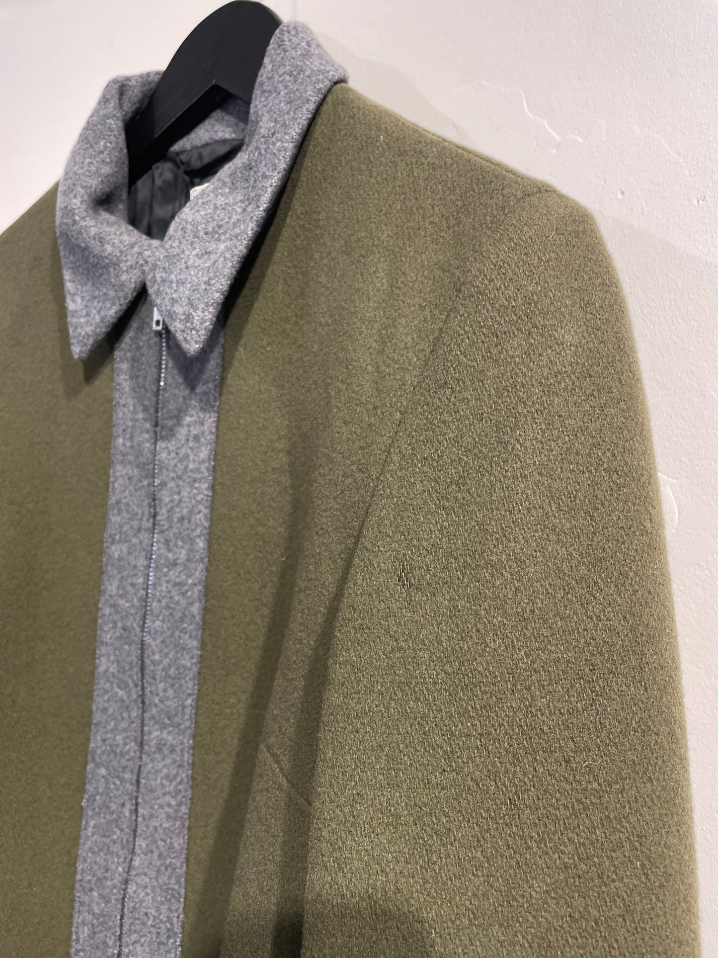 Miu Miu Khaki Grey 90s/00s Wool Jacket