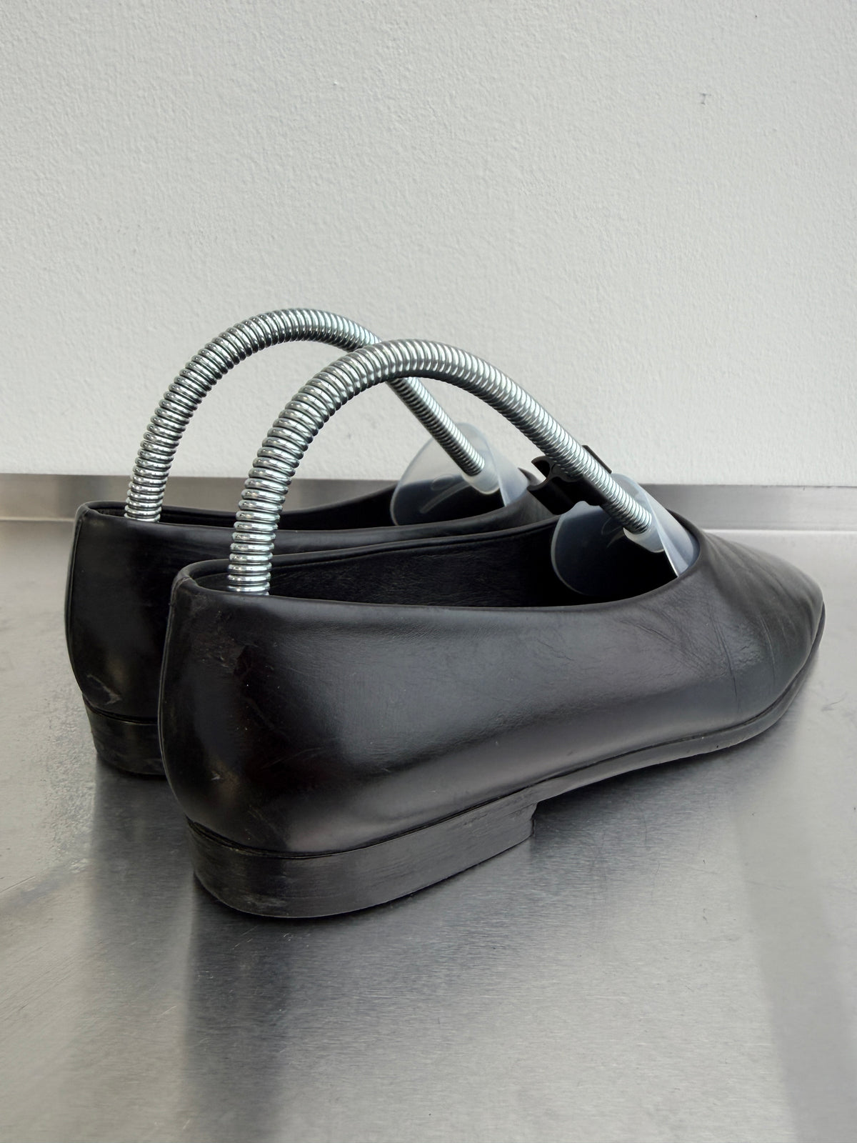 Prada 00s Leather Slip On Flats