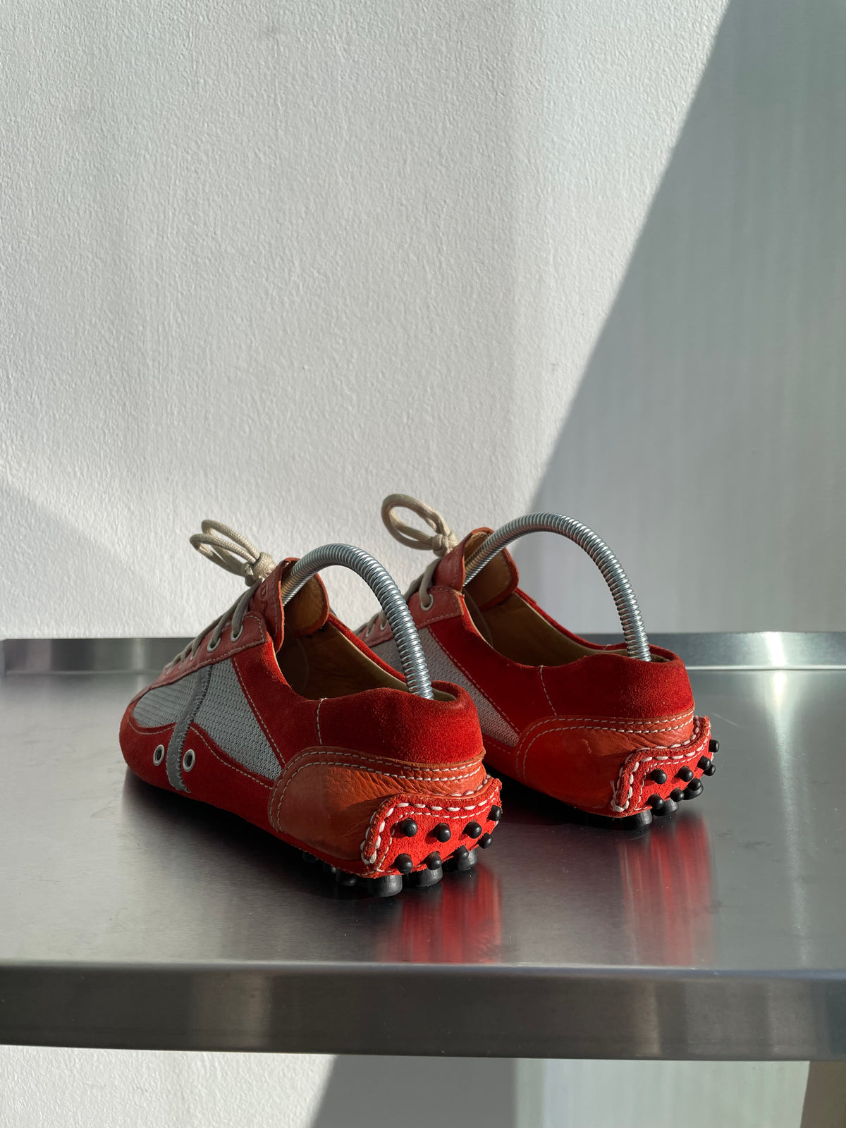 Prada Sport 00s Car Shoe Leather Trainer