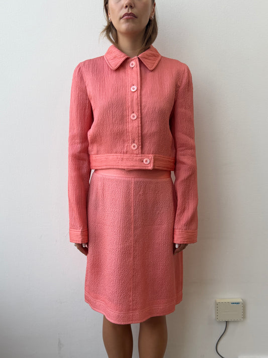 Prada 90s Textured Silk Set