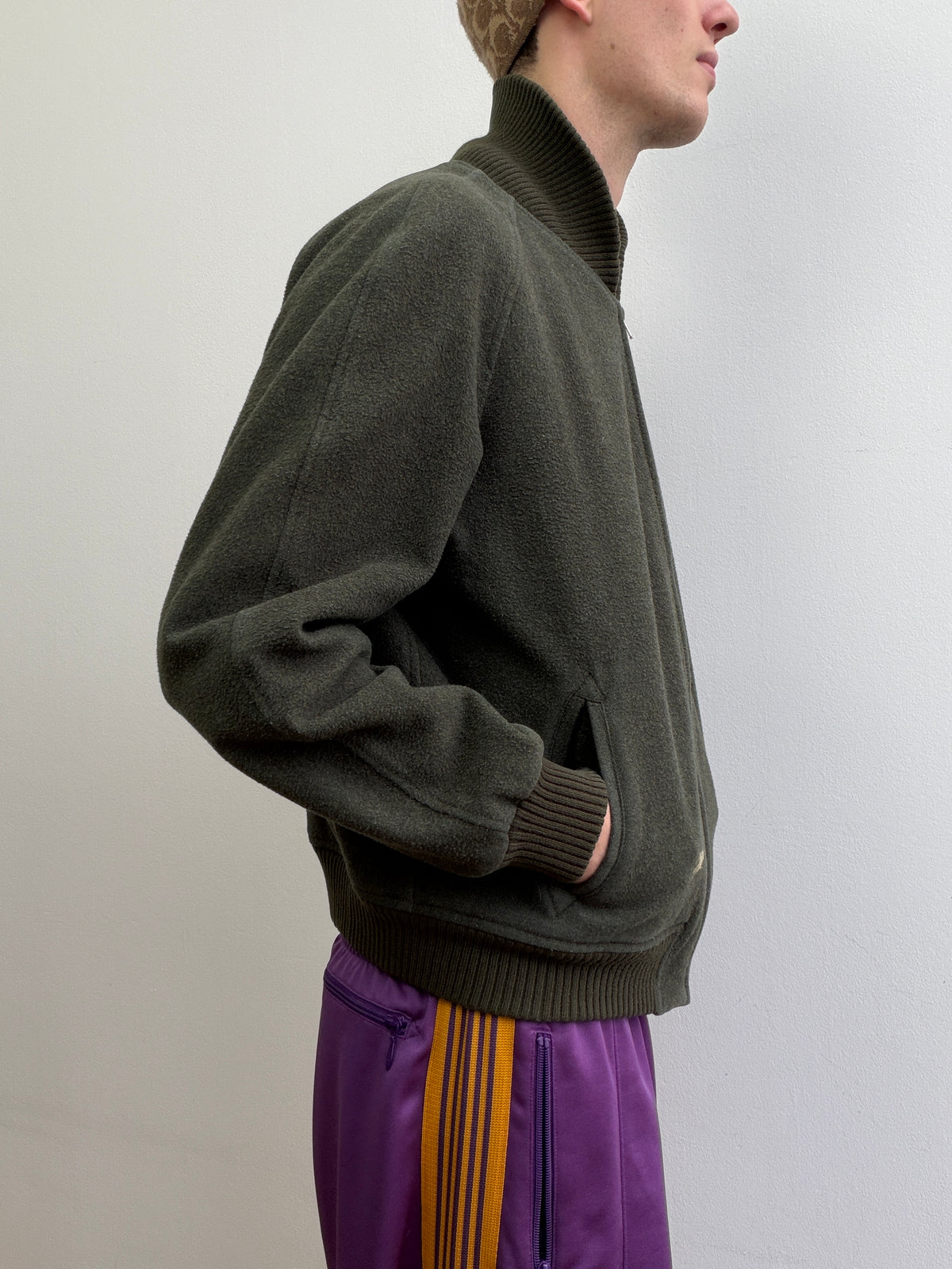 Burberry 90s Wool Bomber Jacket