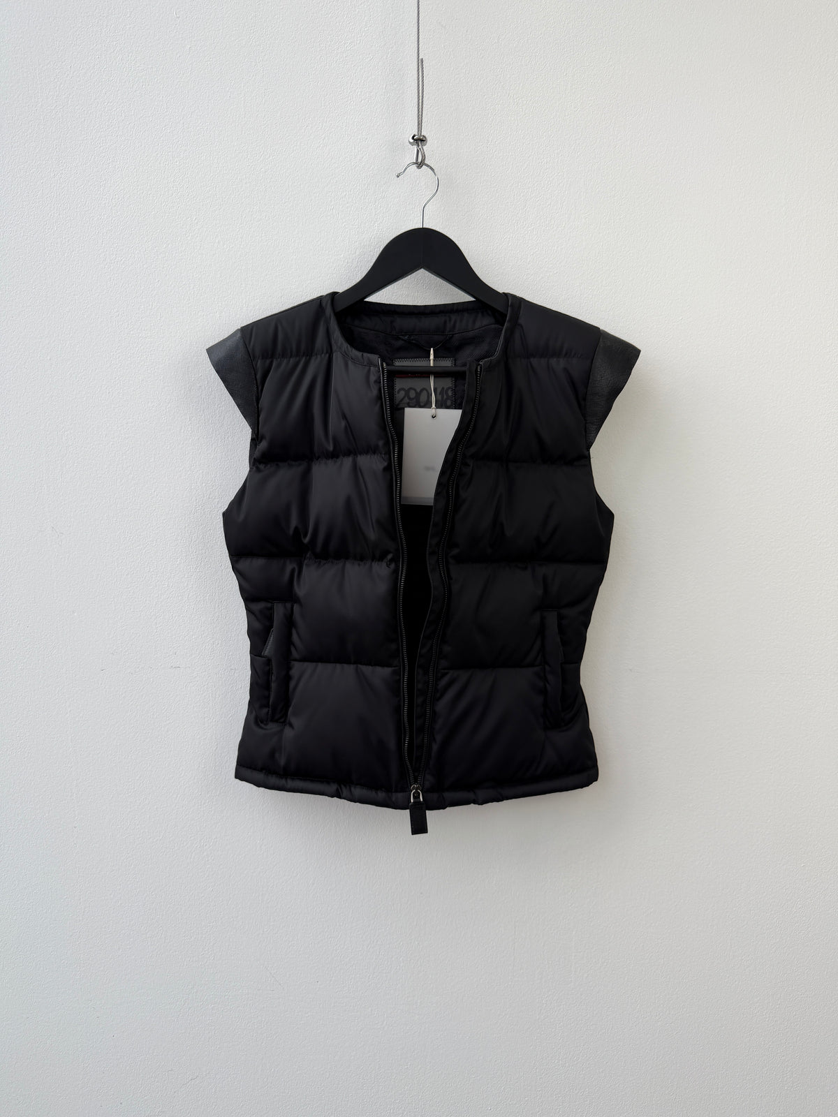Prada Sport Black 00's Sample Nylon Puffer Vest
