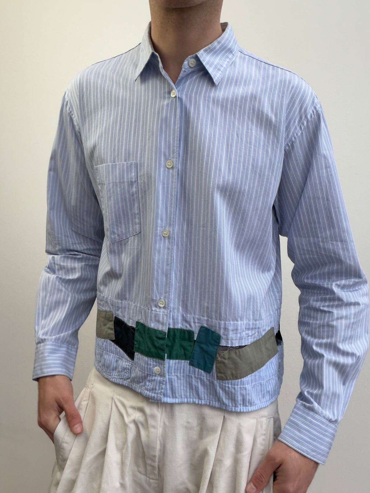 Comme Des Garçon Deconstructed Patchwork Shirt