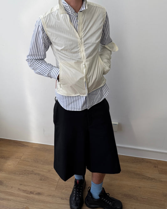 Comme Des Garçons Black SS19 Oversized Suit Shorts
