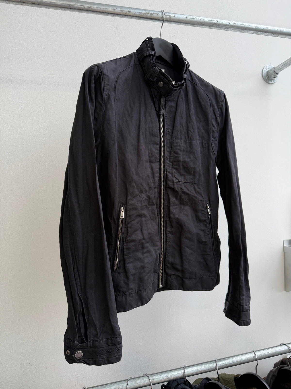 C.P. Company SS06 Metal & Linen Biker Jacket