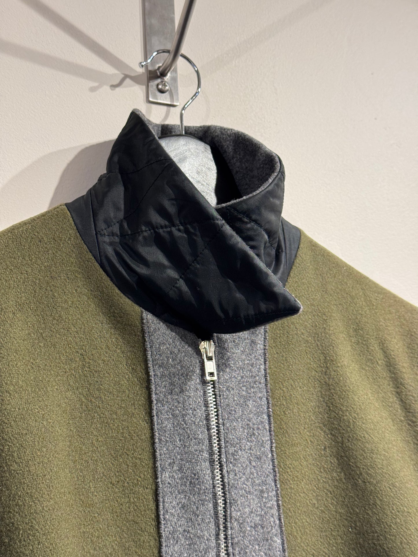 Miu Miu Khaki Grey 90s/00s Wool Jacket