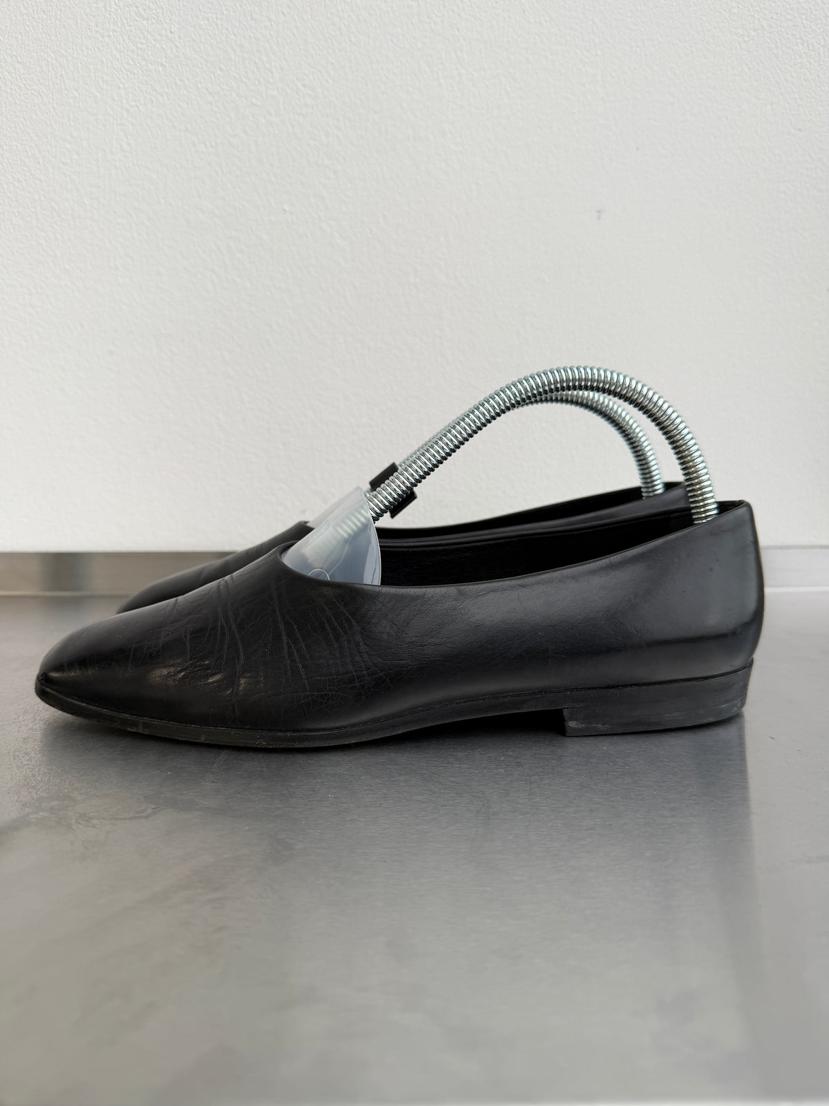 Prada 00s Leather Slip On Flats