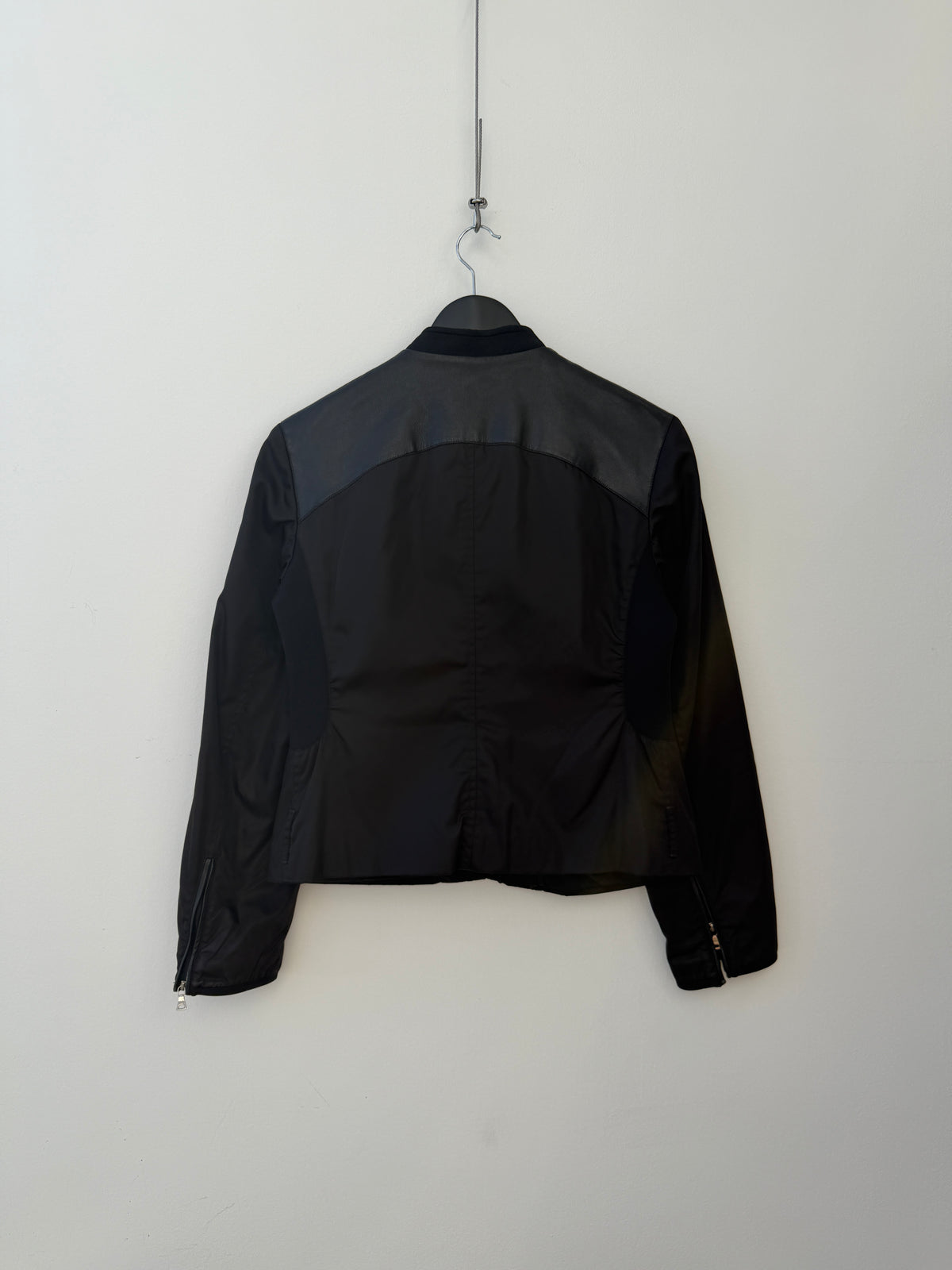 Prada FW99 Leather & Neoprene Biker Jacket