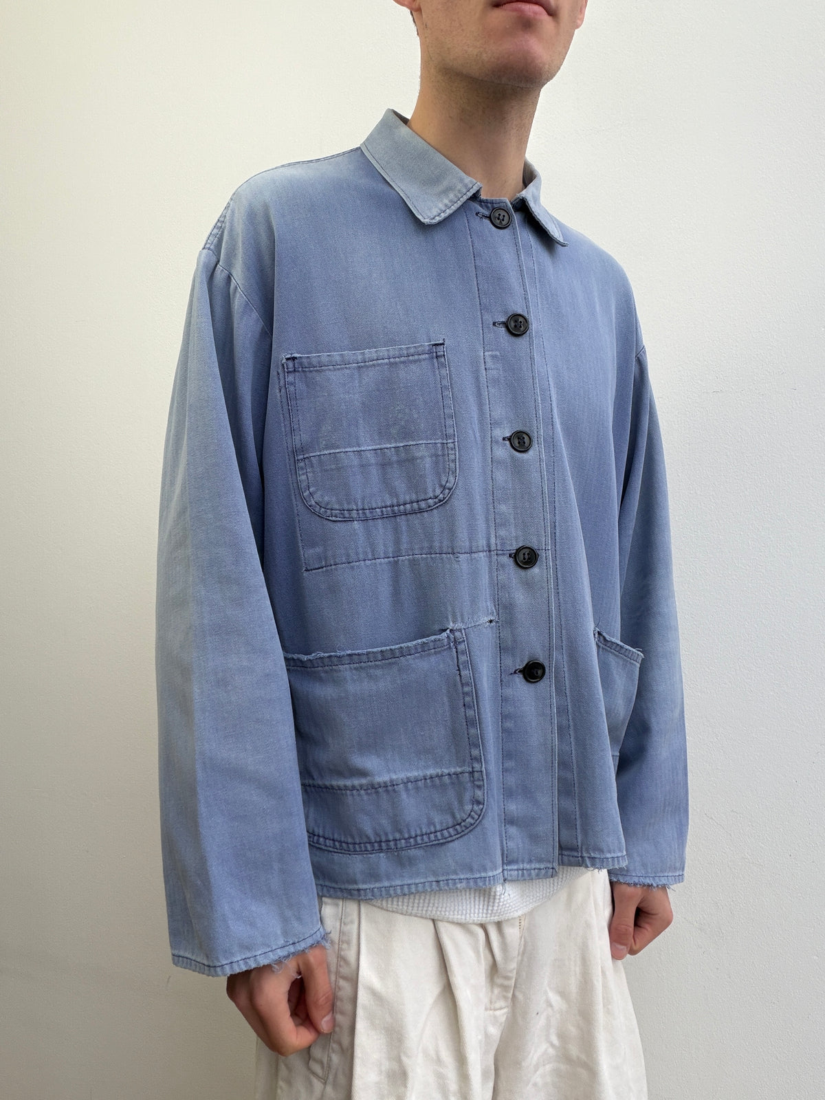 Vintage 70s/80s German Herringbone Twill Chore Jacket