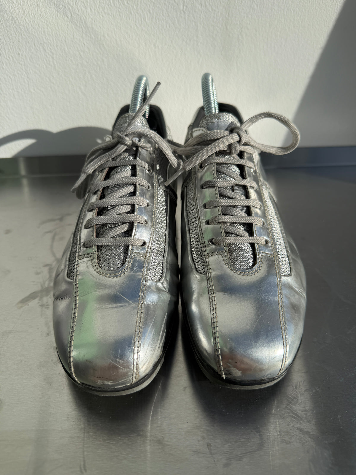 Prada Sport 00s Metallic Trainers