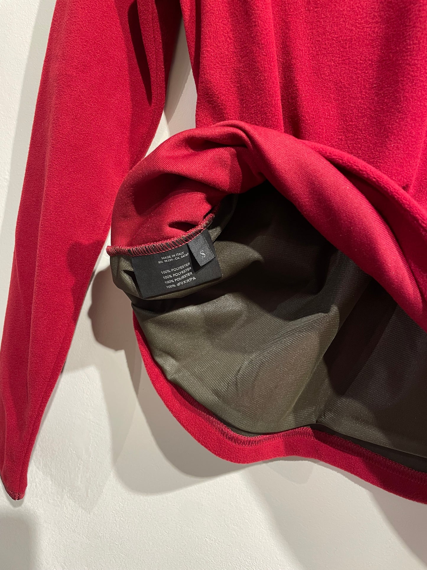 Prada Sport Red FW99 Women's Drawstring Fleece