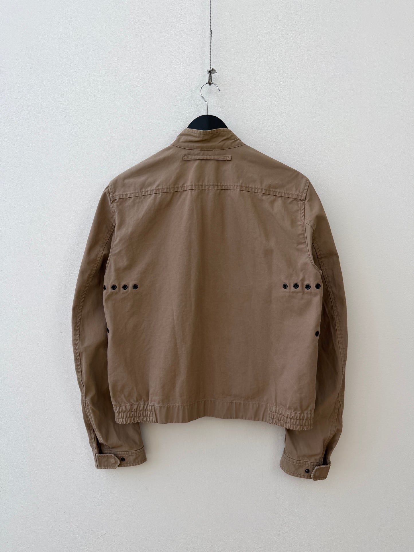 Prada Sport Tan 00s Cotton Biker Jacket