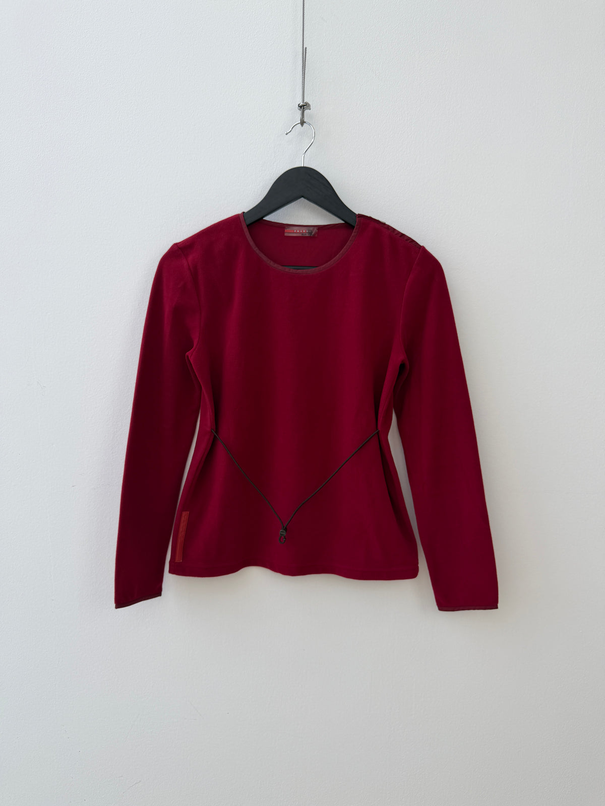 Prada Sport Red FW99 Women's Drawstring Fleece