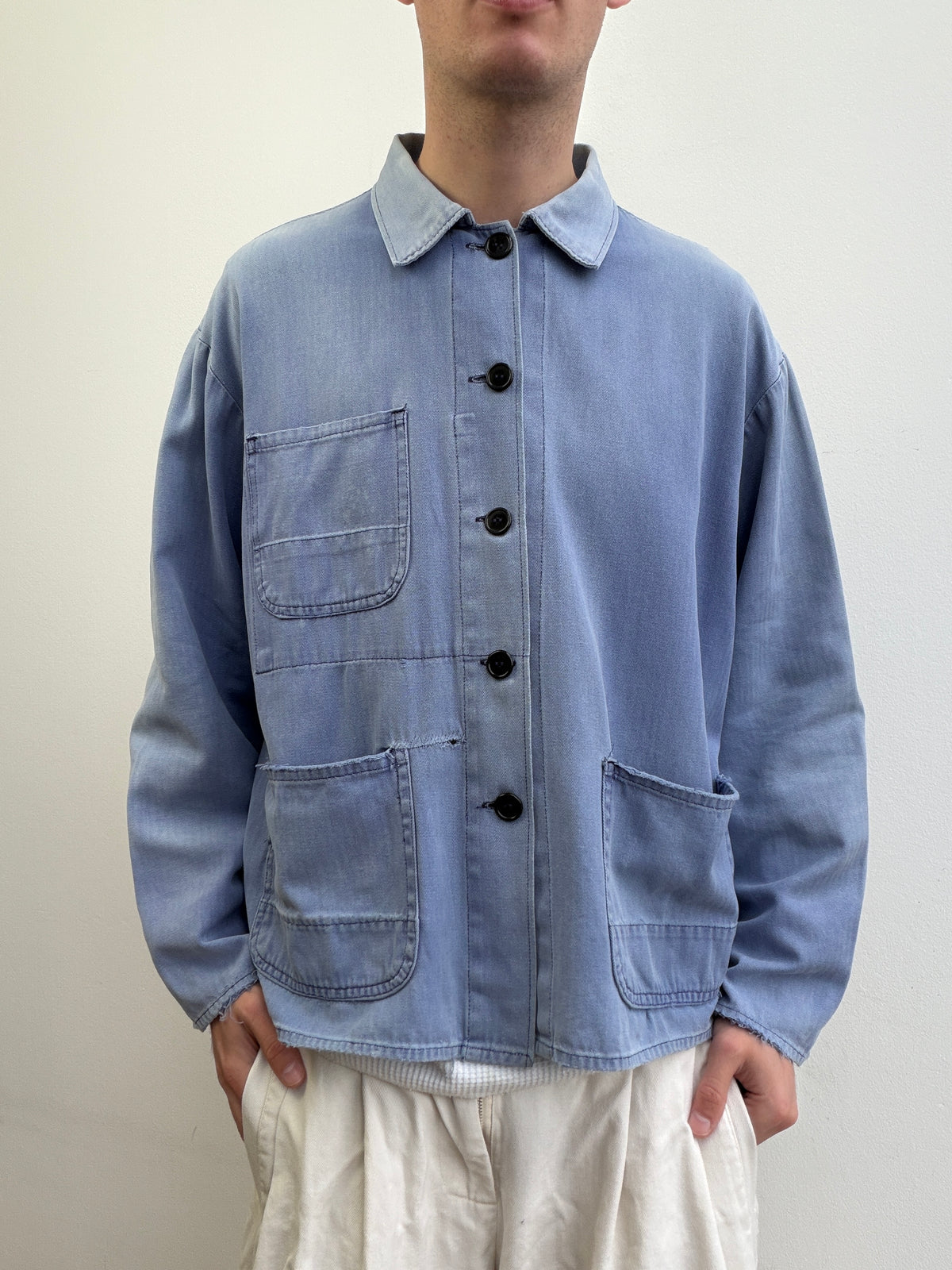 Vintage 70s/80s German Herringbone Twill Chore Jacket