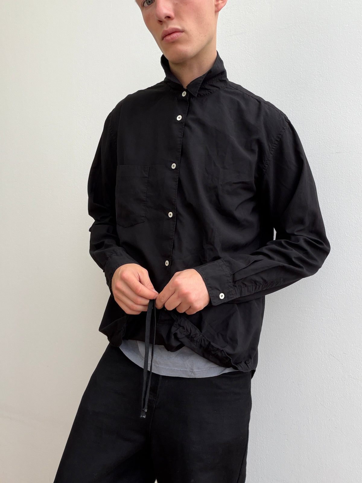 Comme Des Garçon Homme Deux Drawstring Shirt