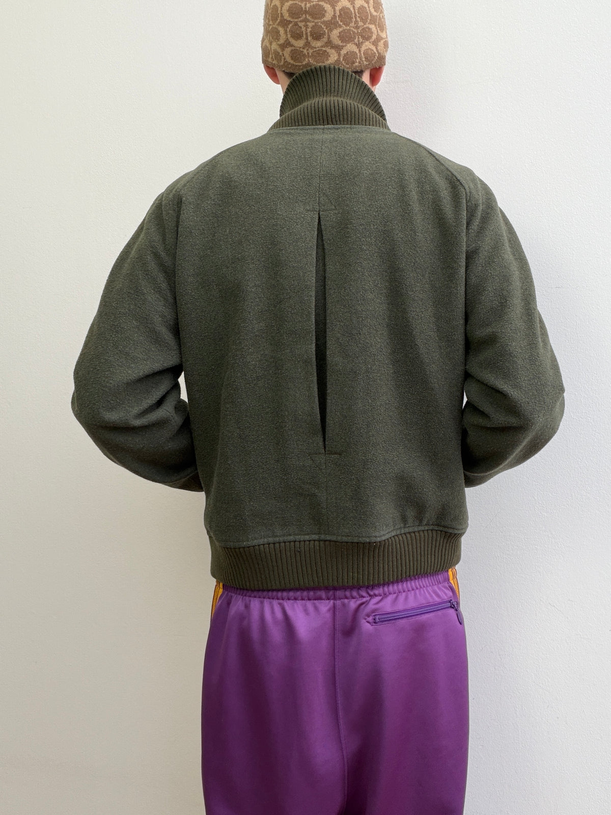 Burberry 90s Wool Bomber Jacket