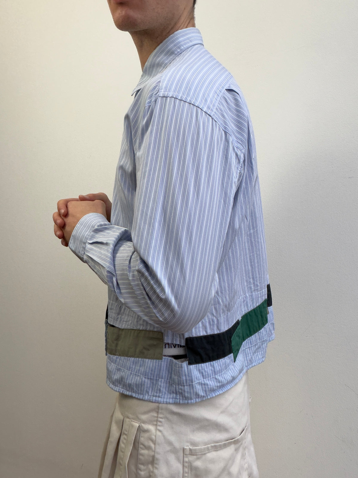Comme Des Garçon Deconstructed Patchwork Shirt