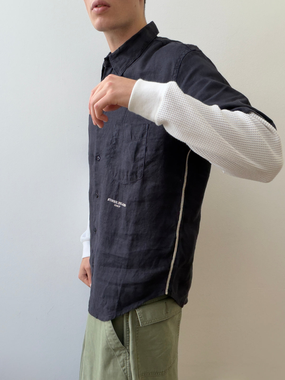 Stone Island SS06 Linen Short Sleeve Shirt