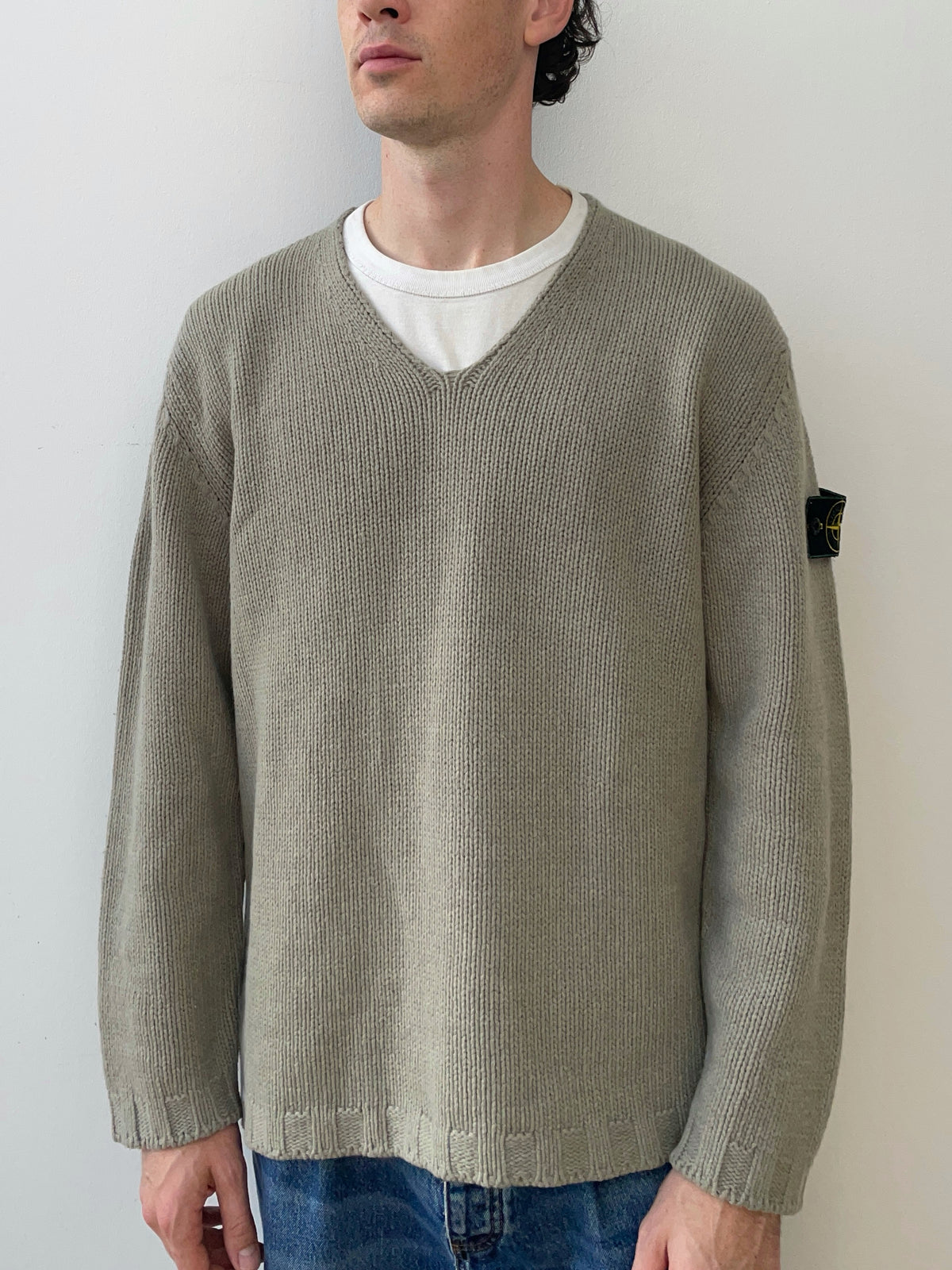Stone Island AW97 Scoop Neck Knit Jumper