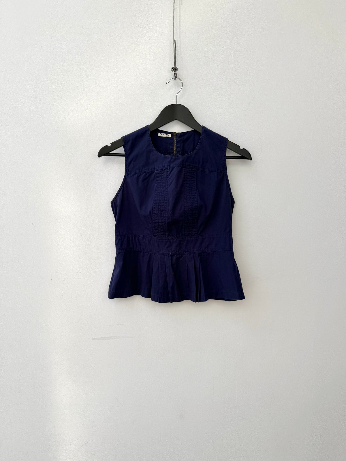 Miu Miu 00s Cotton Structured Top