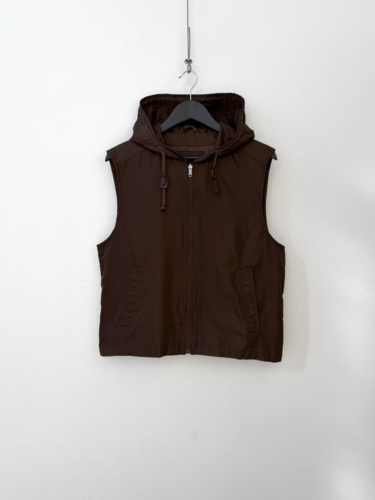Prada 90s Nylon Hooded Vest