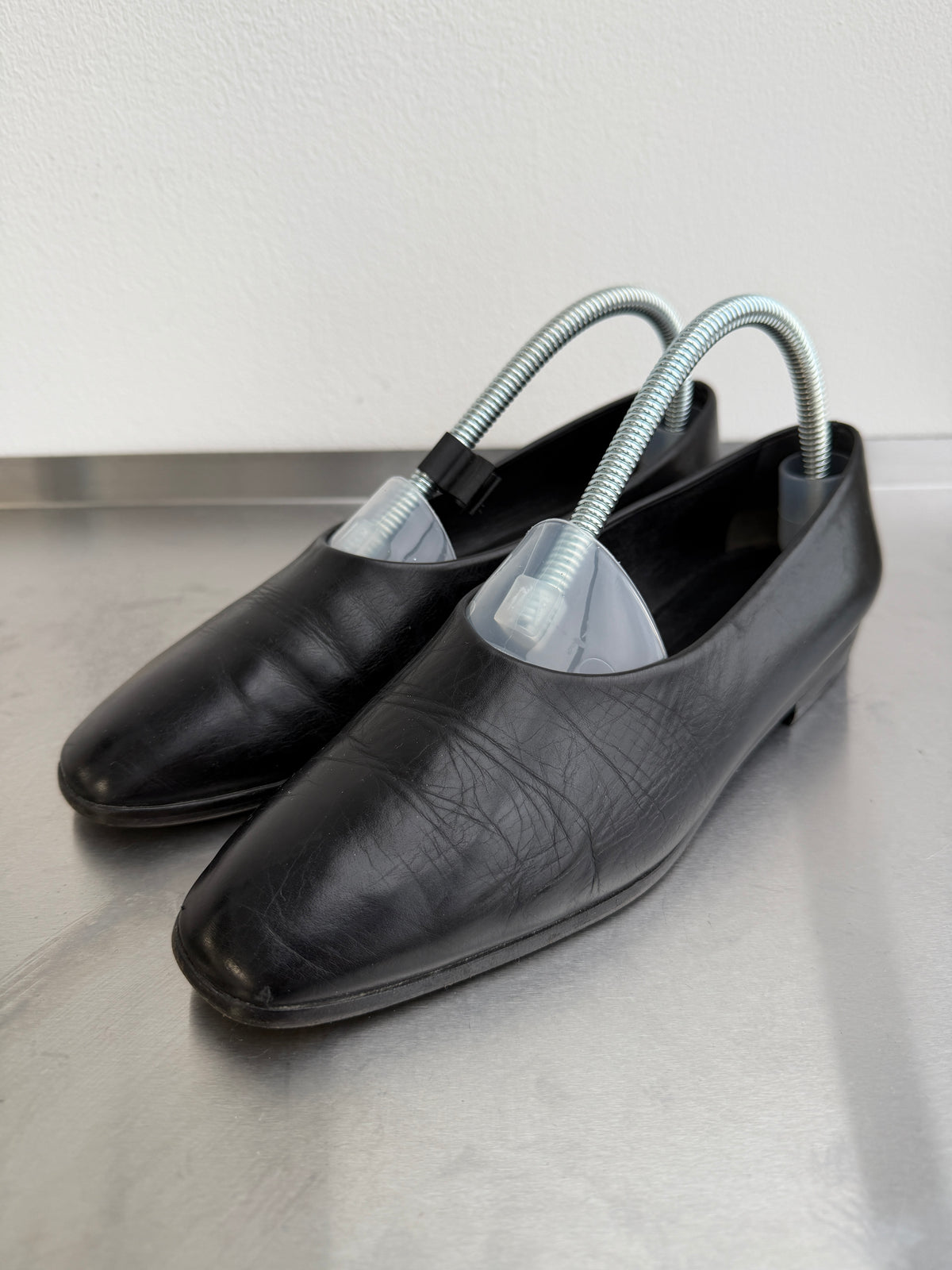 Prada 00s Leather Slip On Flats