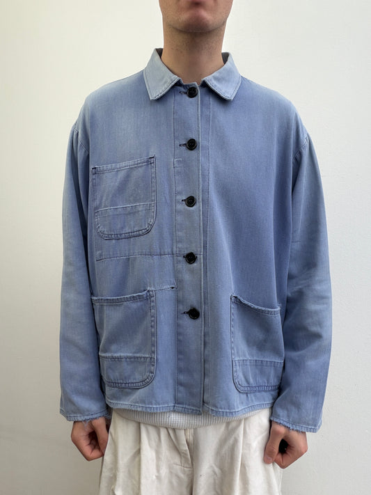 Vintage 70s/80s German Herringbone Twill Chore Jacket