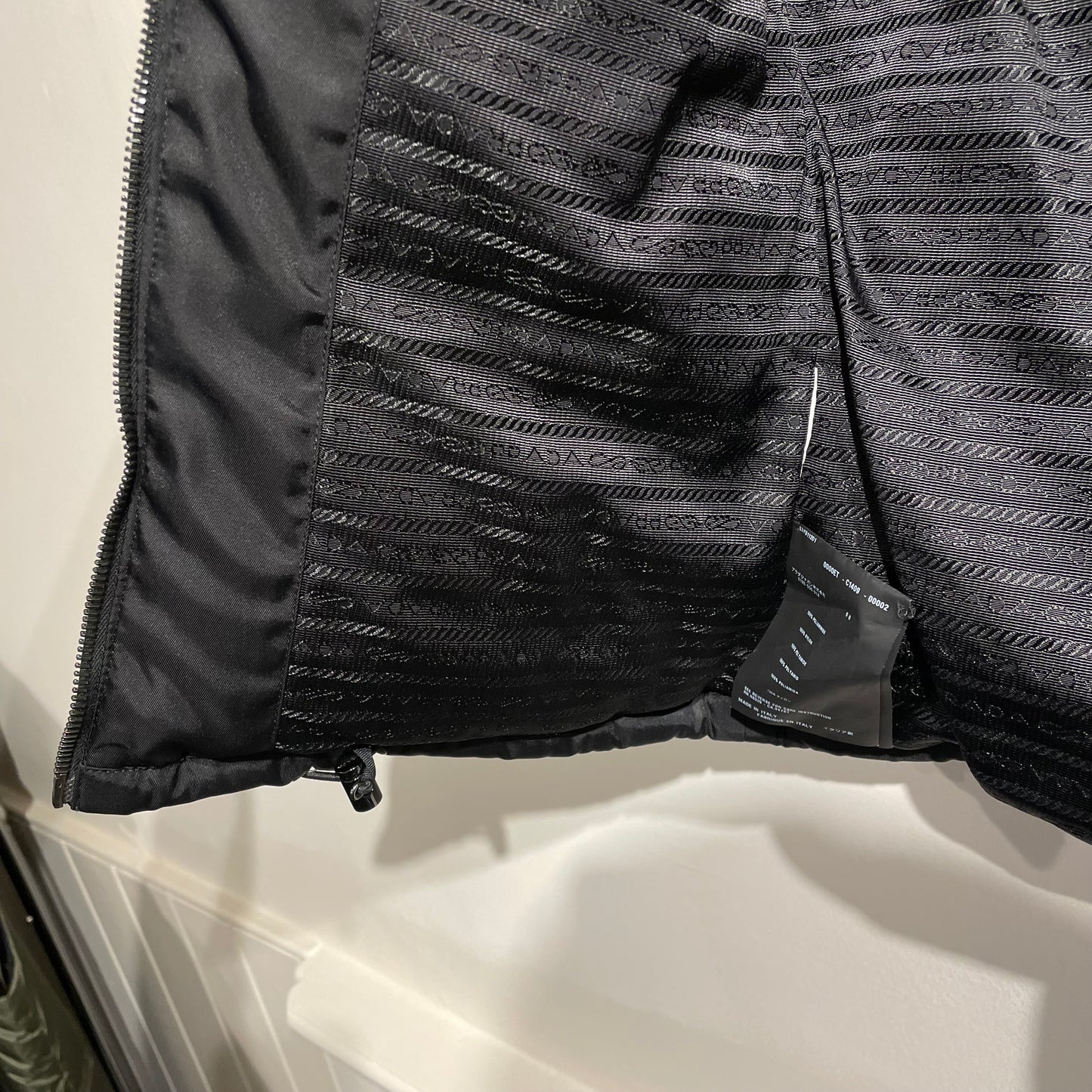 Prada Sport Black 00's Sample Nylon Puffer Vest