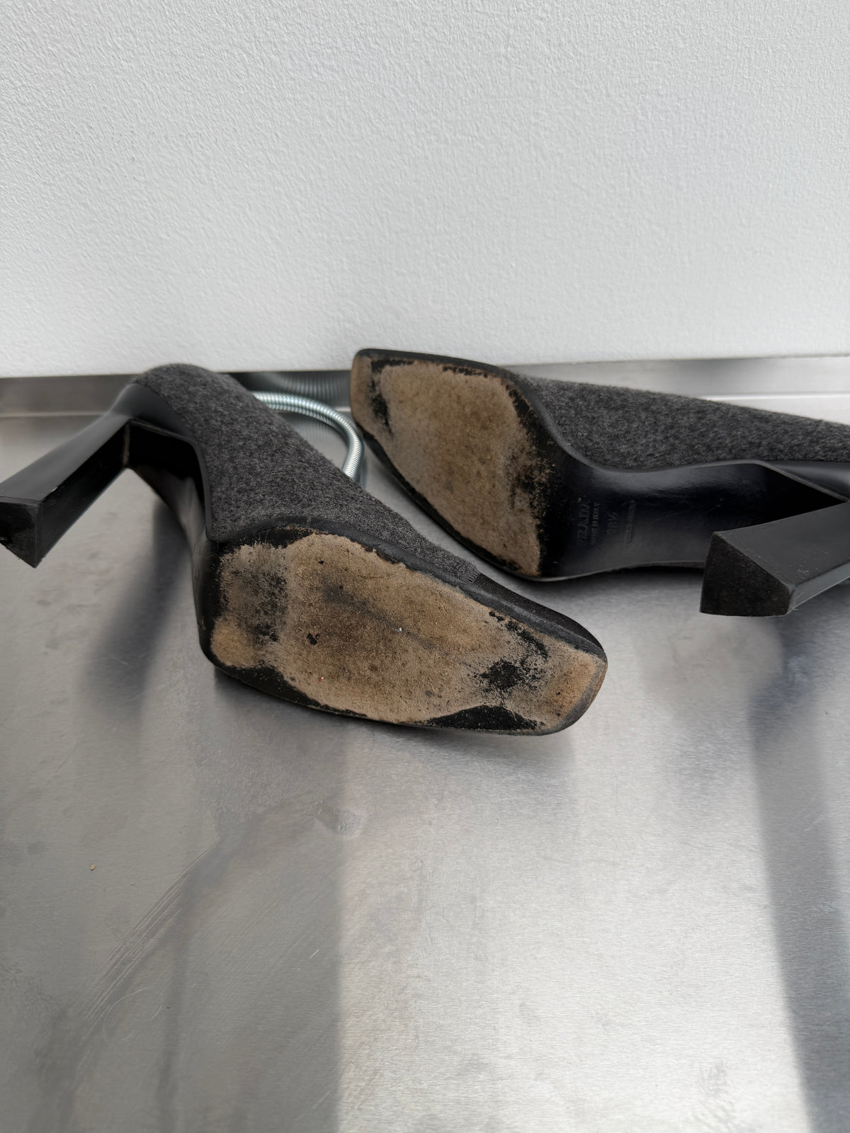 Prada FW99 Wool Heels