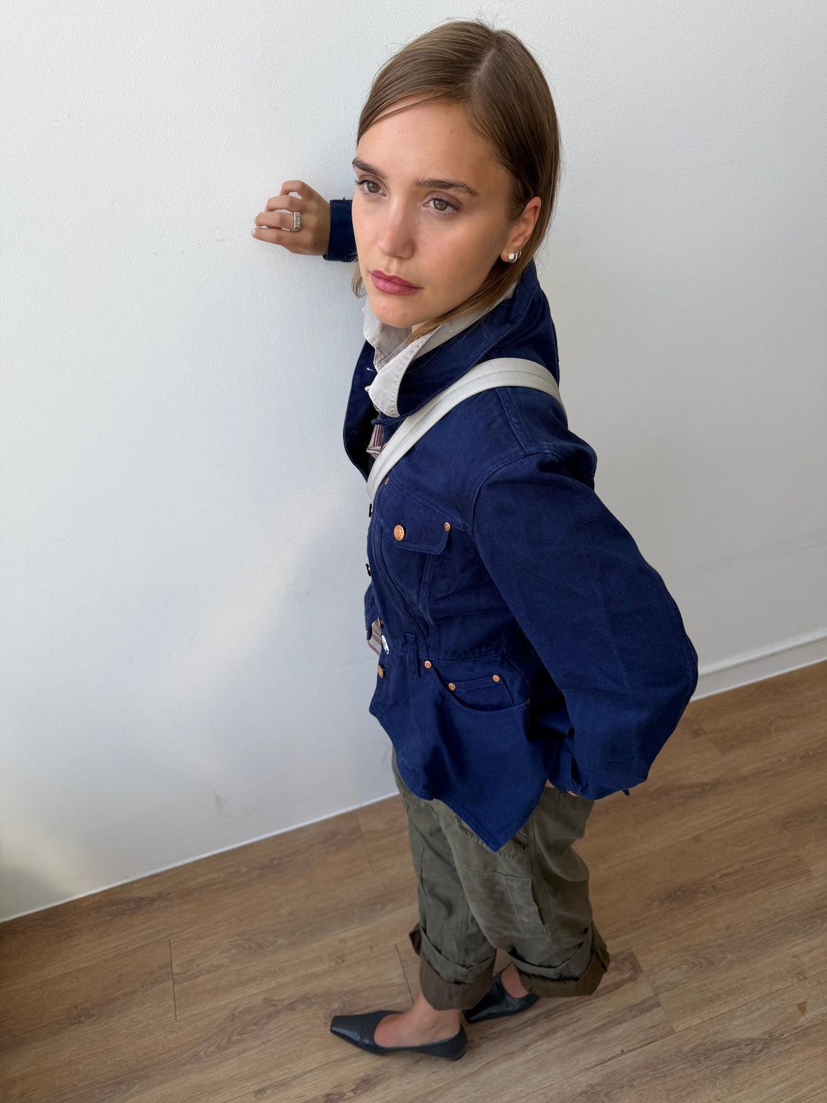 Jean Paul Gaultier Junior 90s Asymmetrical Denim Jacket