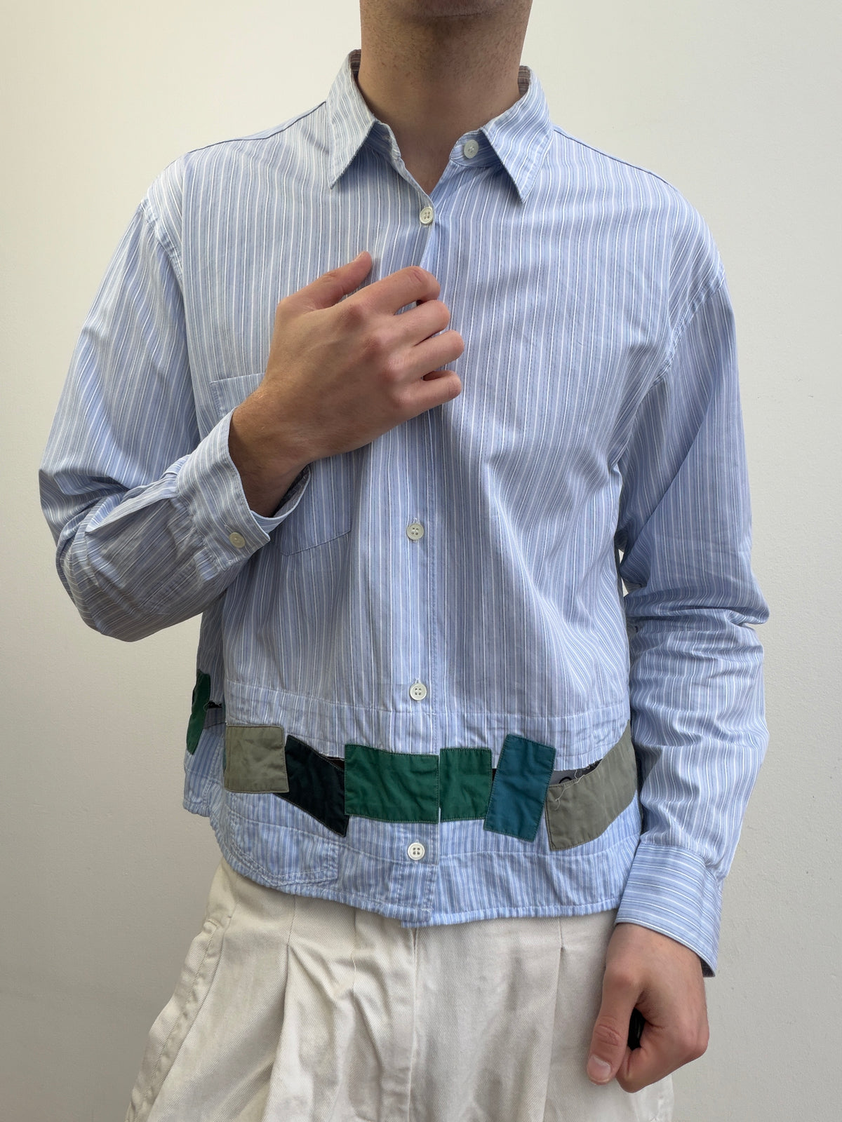 Comme Des Garçon Deconstructed Patchwork Shirt