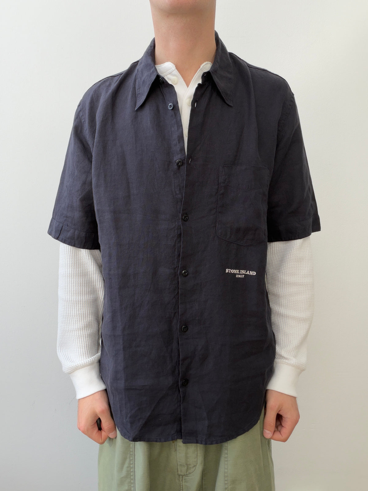 Stone Island SS06 Linen Short Sleeve Shirt