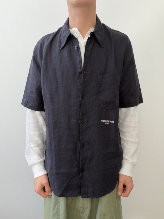 Stone Island SS06 Linen Short Sleeve Shirt
