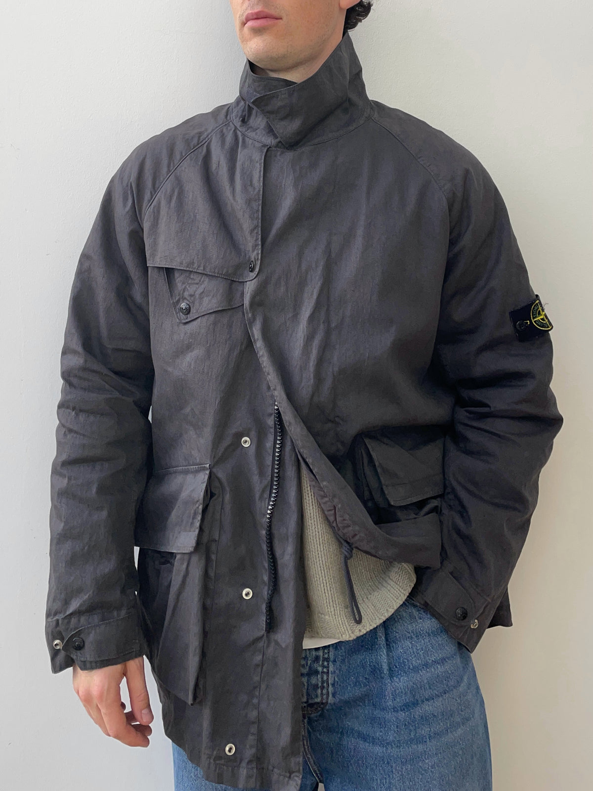 Stone Island AW04 Dutch Rope Liner Linen Overcoat