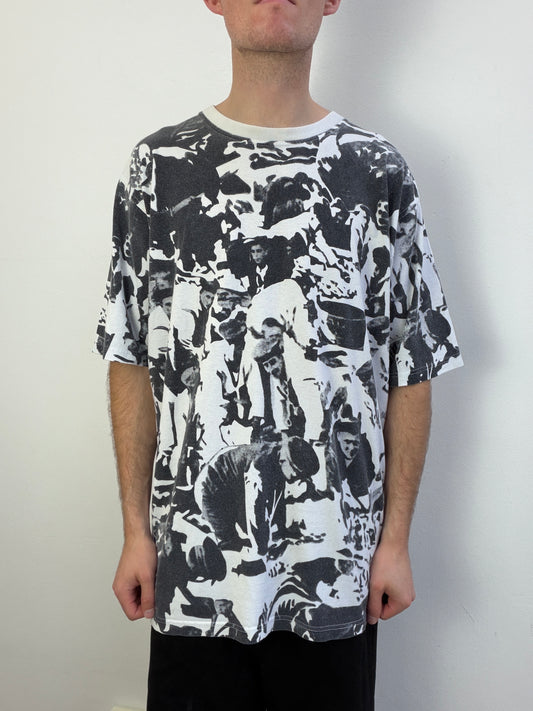 Armani Jeans 1990s All-Over Graphic T-Shirt