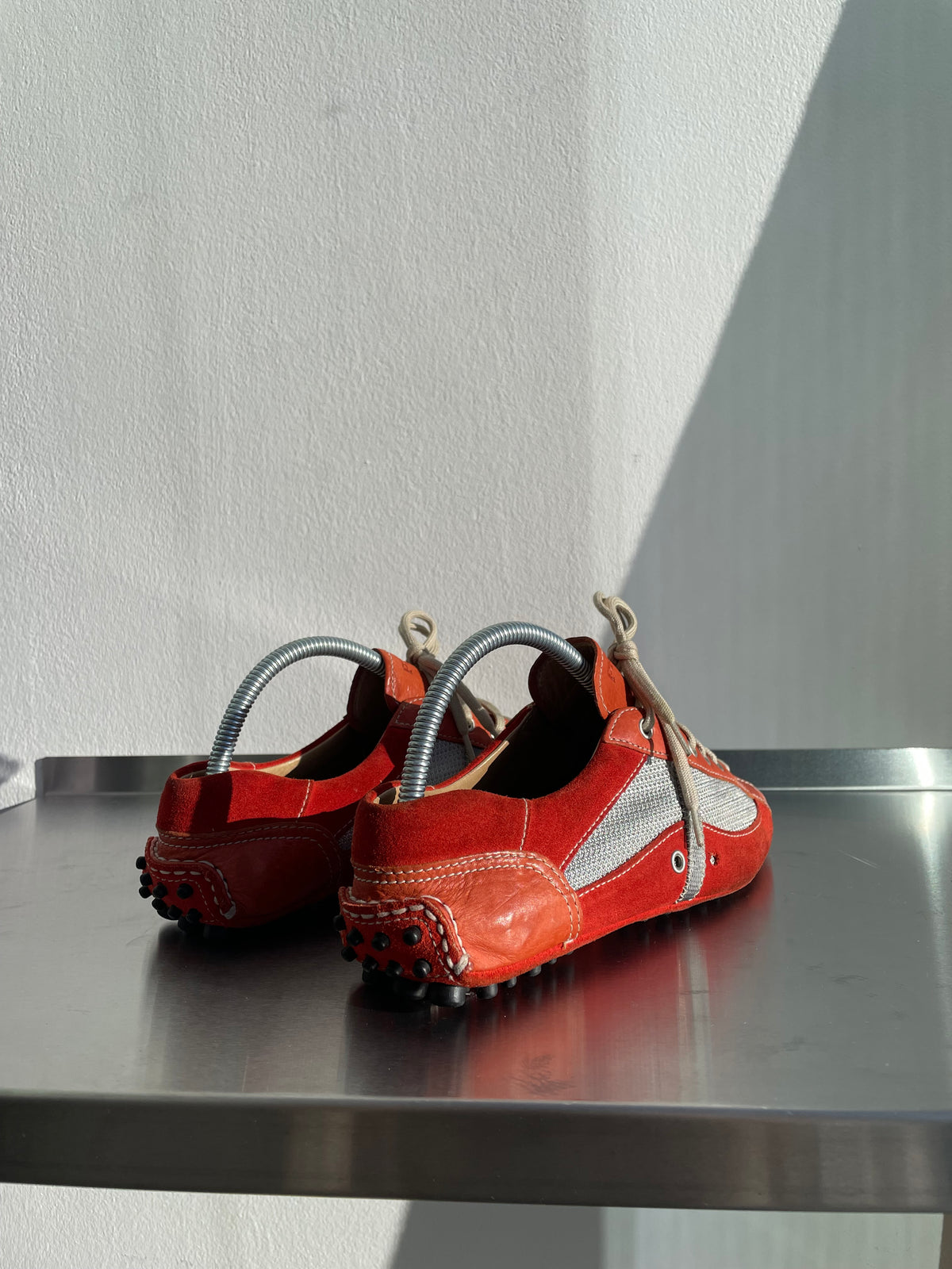 Prada Sport 00s Car Shoe Leather Trainer