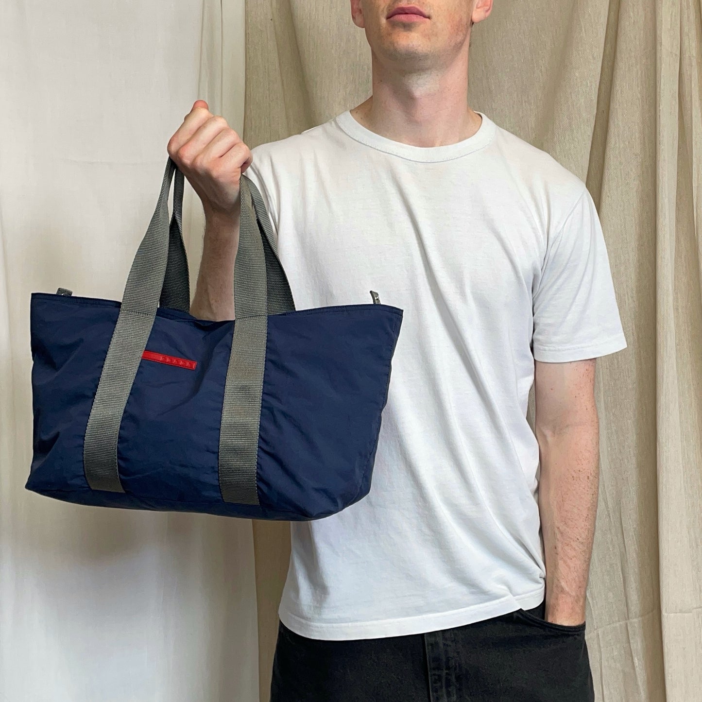 Prada Sport Blue 00s Handheld Sports Bag