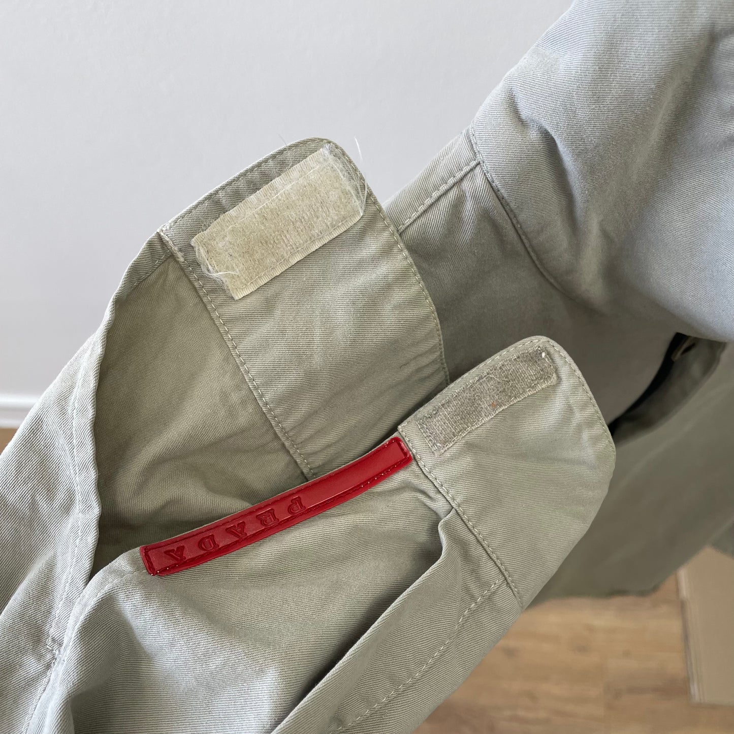 Prada Grey Beige 99/00 Technical Overshirt Jacket