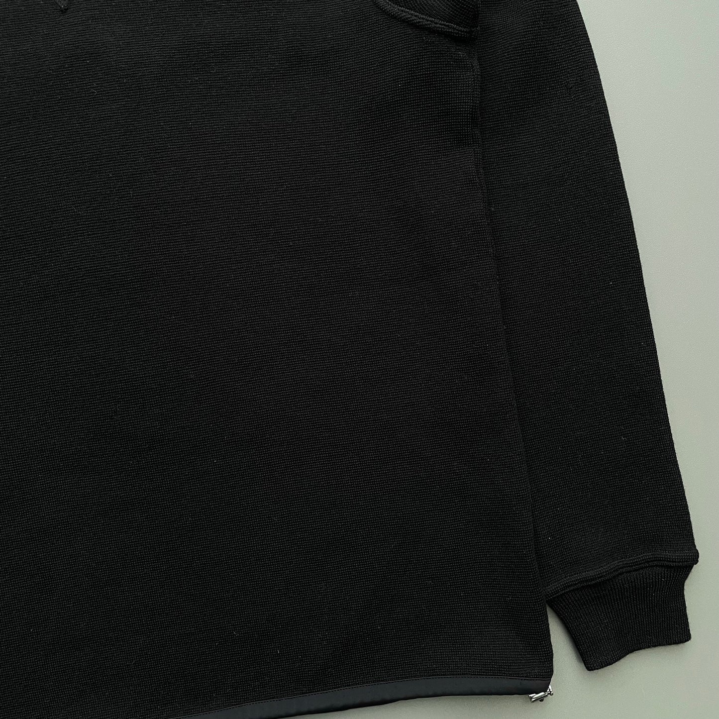 Prada Sport Black 2006 Spellout Technical Wool Knit Jumper