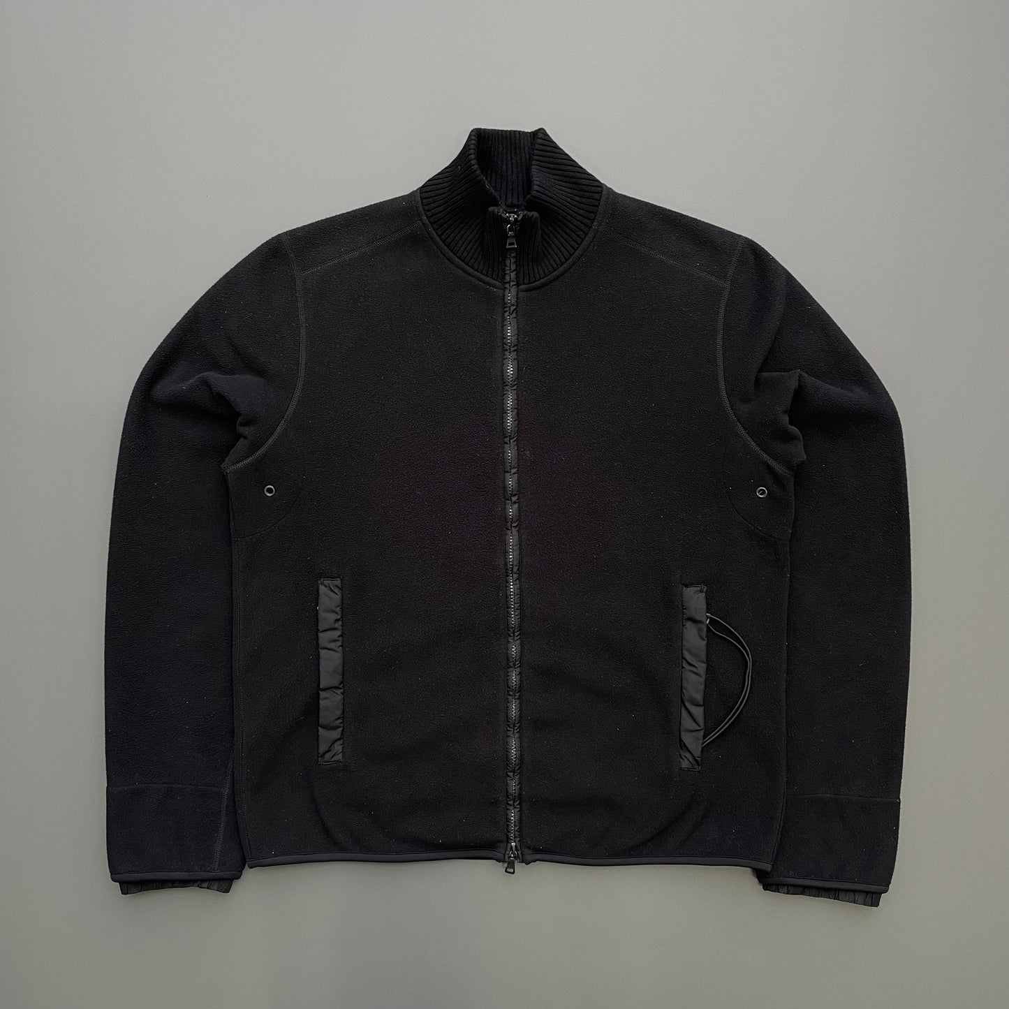 Prada Sport Black 00s Technical Fleece Jacket