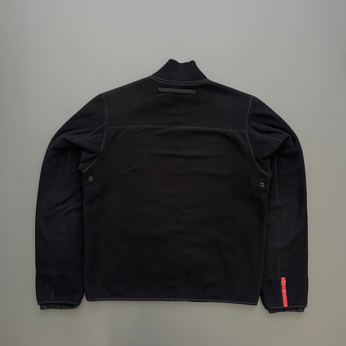 Prada Sport Black 00s Technical Fleece Jacket