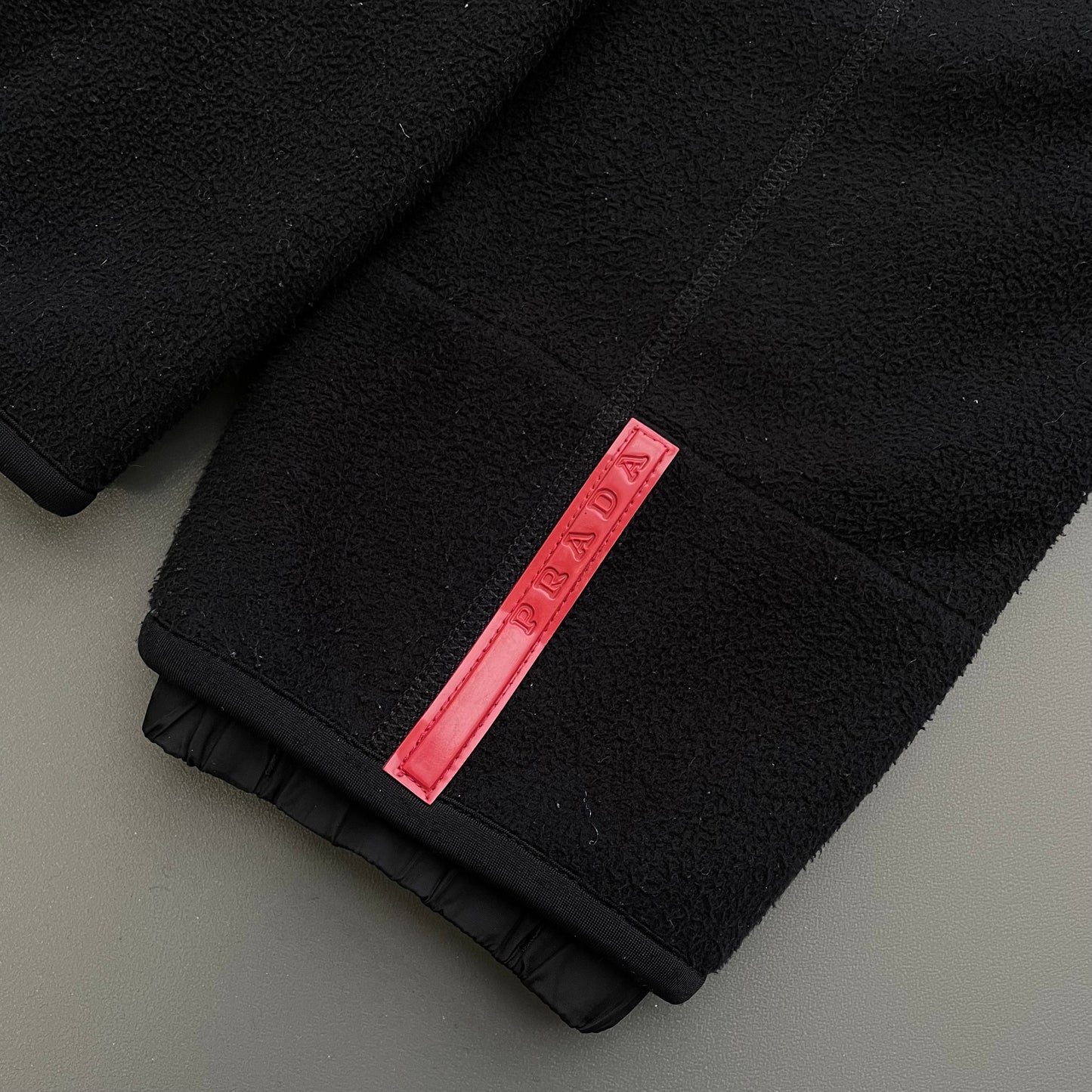 Prada Sport Black 00s Technical Fleece Jacket
