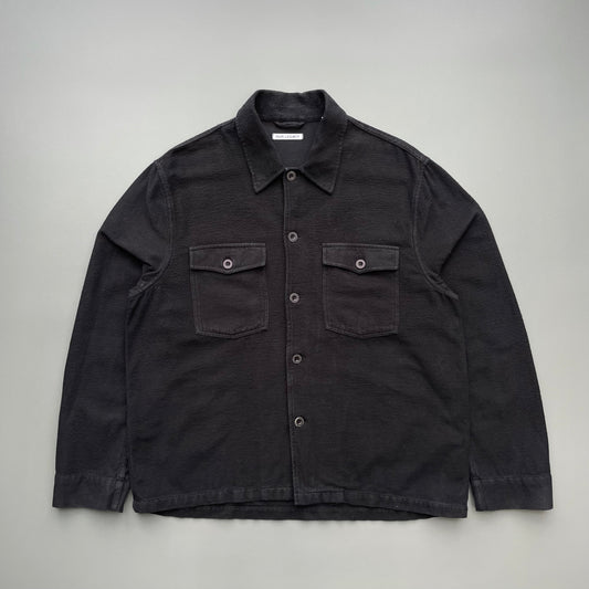 Our Legacy Black AW25 Brushed Cotton Evening Coach Jacket