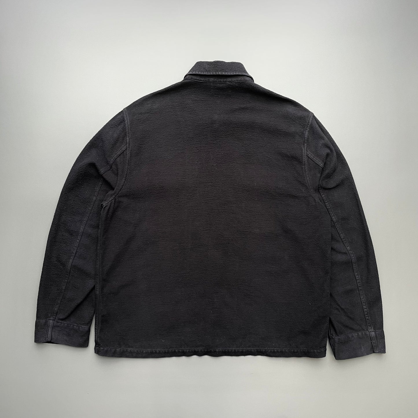 Our Legacy Black AW25 Brushed Cotton Evening Coach Jacket