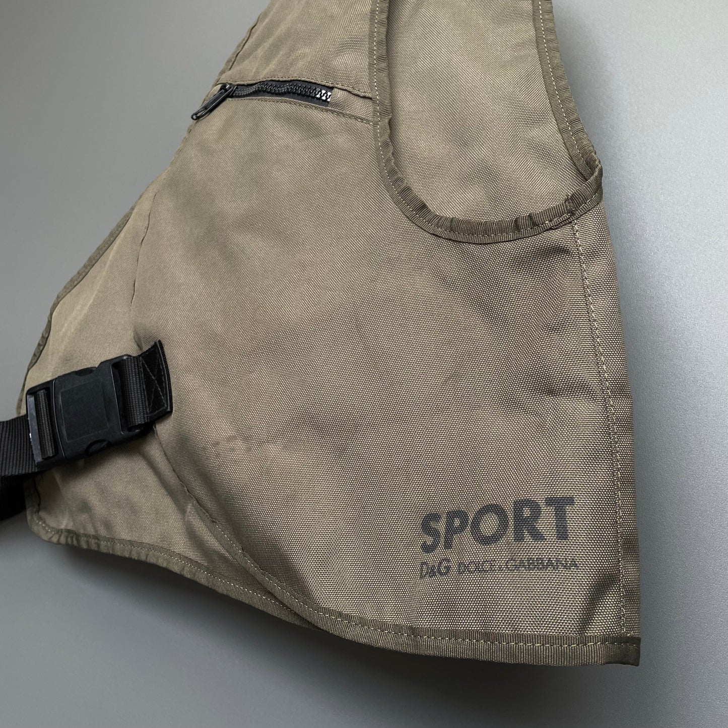 Dolce & Gabanna Sport Khaki 00s Crossbody Harness Bag