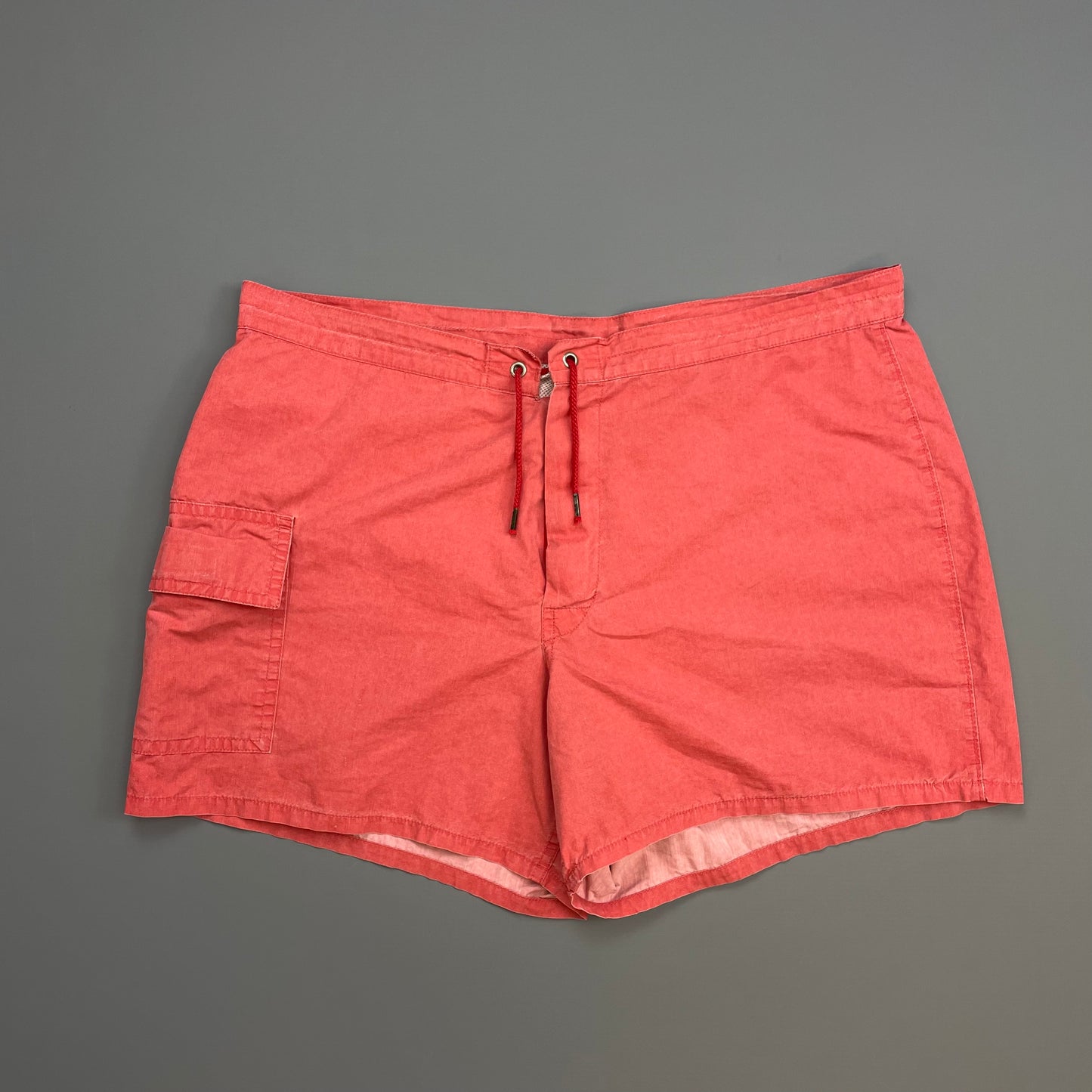 Stone Island Peach 90s Spellout Swim Shorts