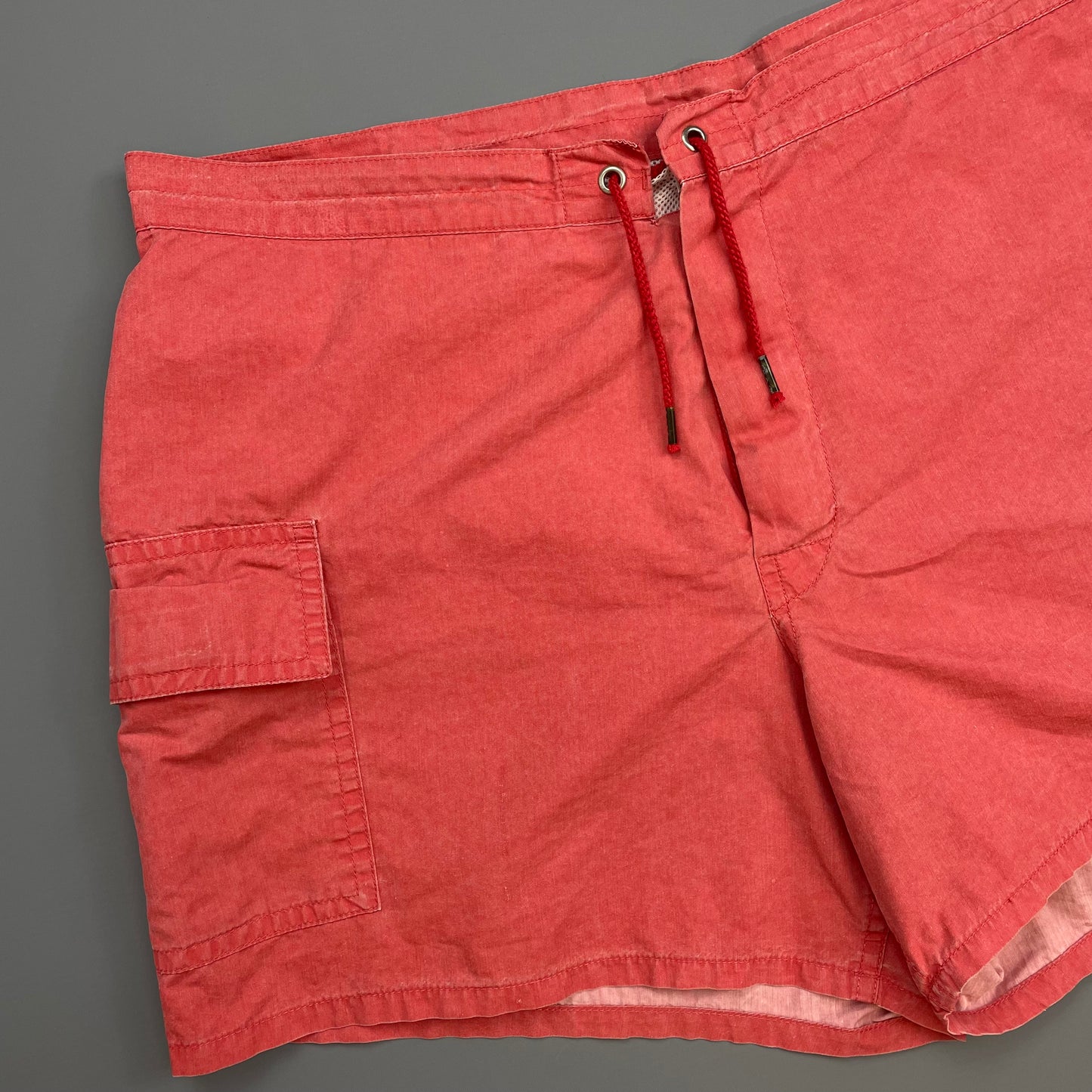 Stone Island Peach 90s Spellout Swim Shorts