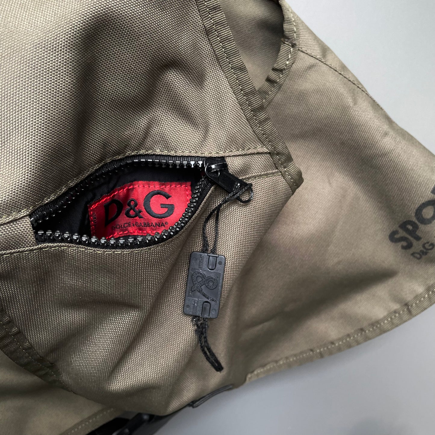 Dolce & Gabanna Sport Khaki 00s Crossbody Harness Bag