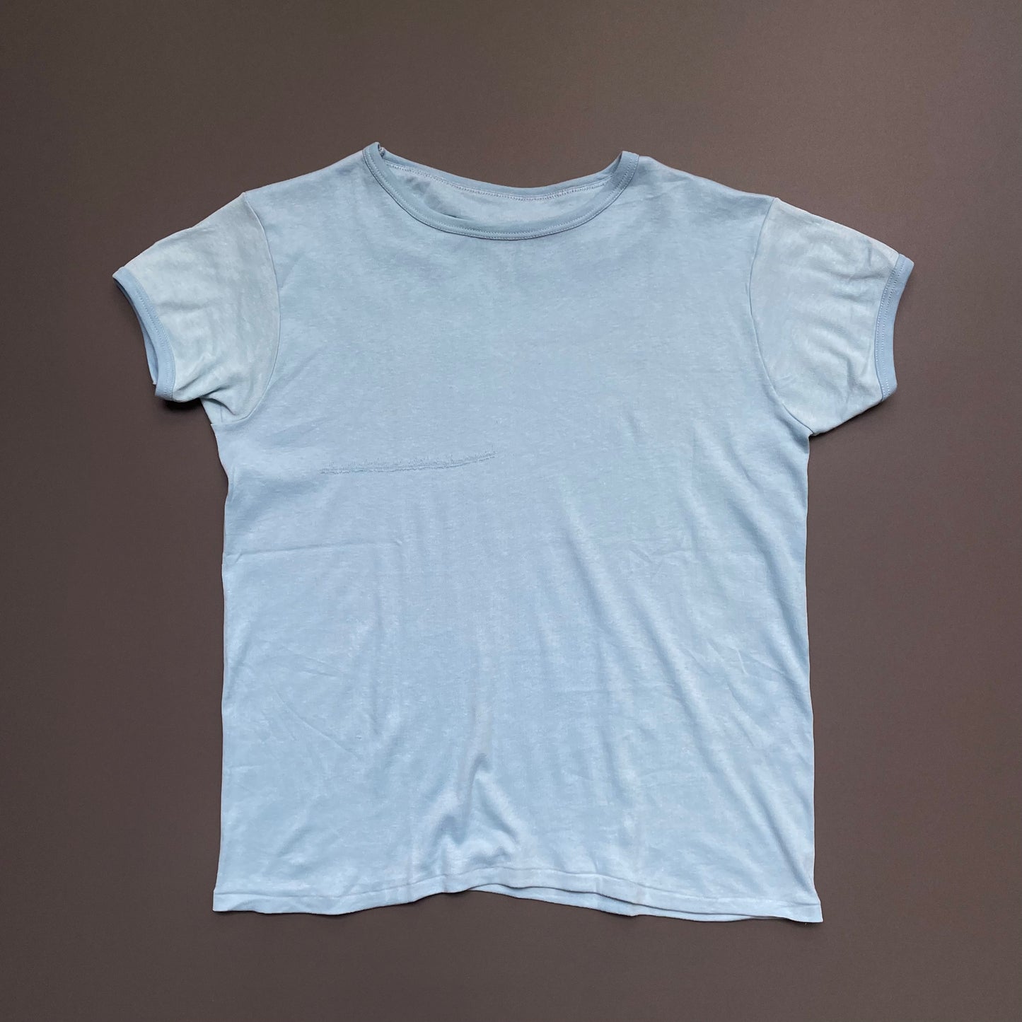 Vintage Blue 60s/70s Fitted T-Shirt